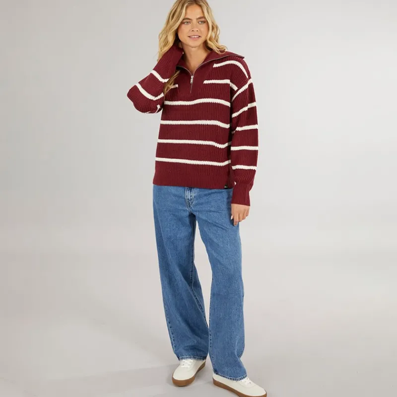 Bench Dame Margita Jumper Burgundy Bordeaux