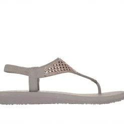 Sale SKECHERS Dame Meditations Sandaler Taupe