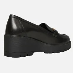 Best GEOX Dame Mierelle Kilehæls Loafers Sort