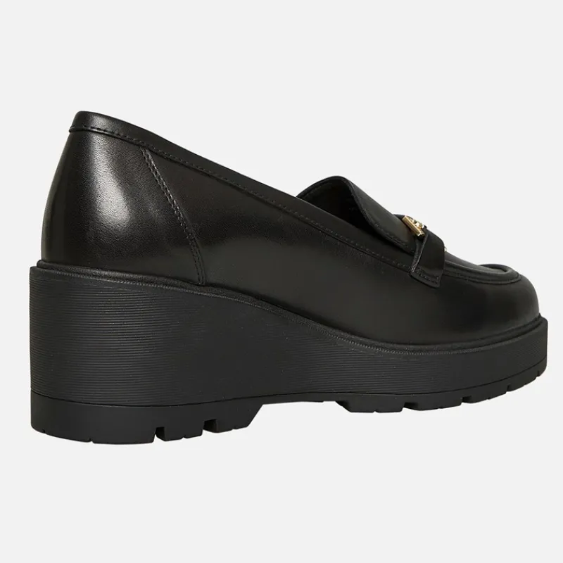 Best GEOX Dame Mierelle Kilehæls Loafers Sort