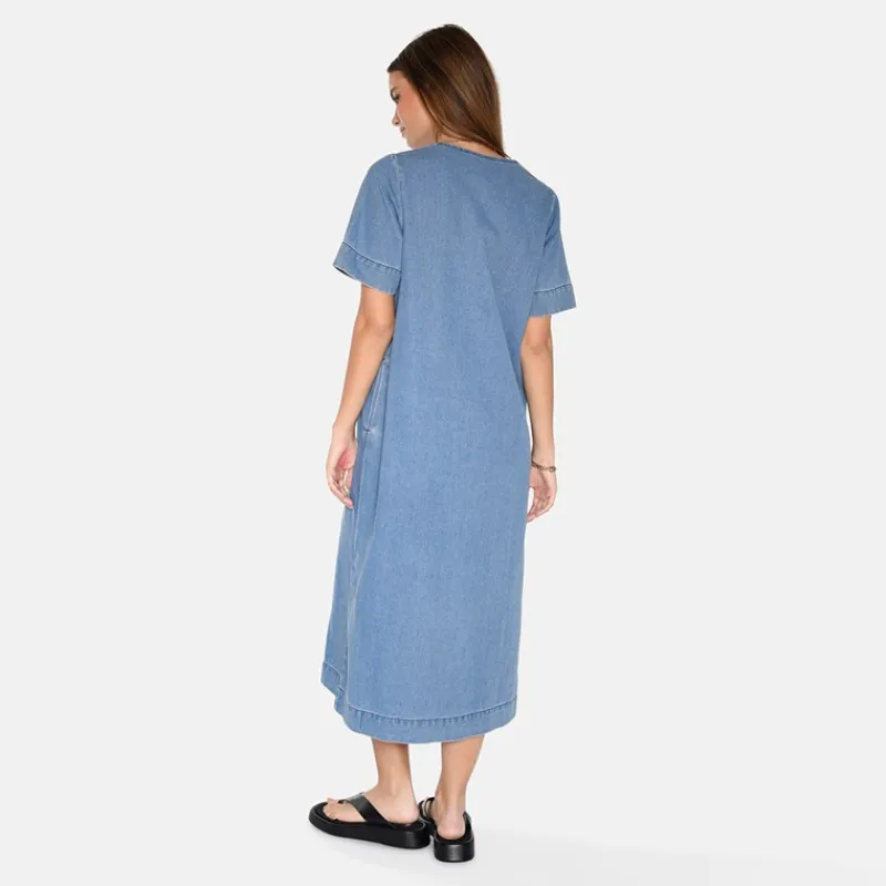 Best Moves Dame Morgen Kjole 1002 Medium Blue