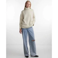 New Pieces Dame Nancy Trøjer Brun beige