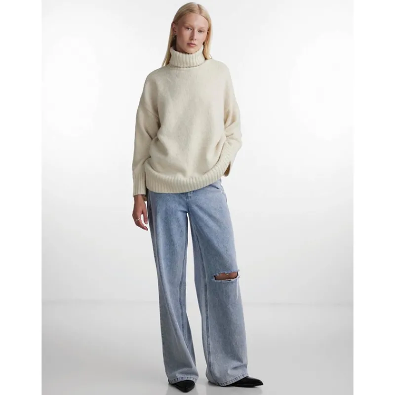 New Pieces Dame Nancy Trøjer Brun beige