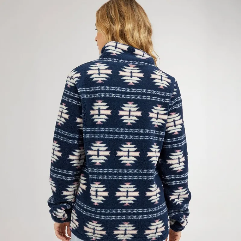 Online Bench Dame Navo Borg Fleece Navy Marineblå