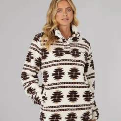 Best Bench Dame Navo Borg Fleece Vinter Hvid beige