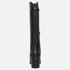 Clearance GEOX Dame Nieuwe Kniehoge Laarzen Zwart
