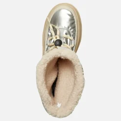 Sale GAP Dame Paradis Høj Nylon Sne støvler Off White Metallisk Sølvfarvet