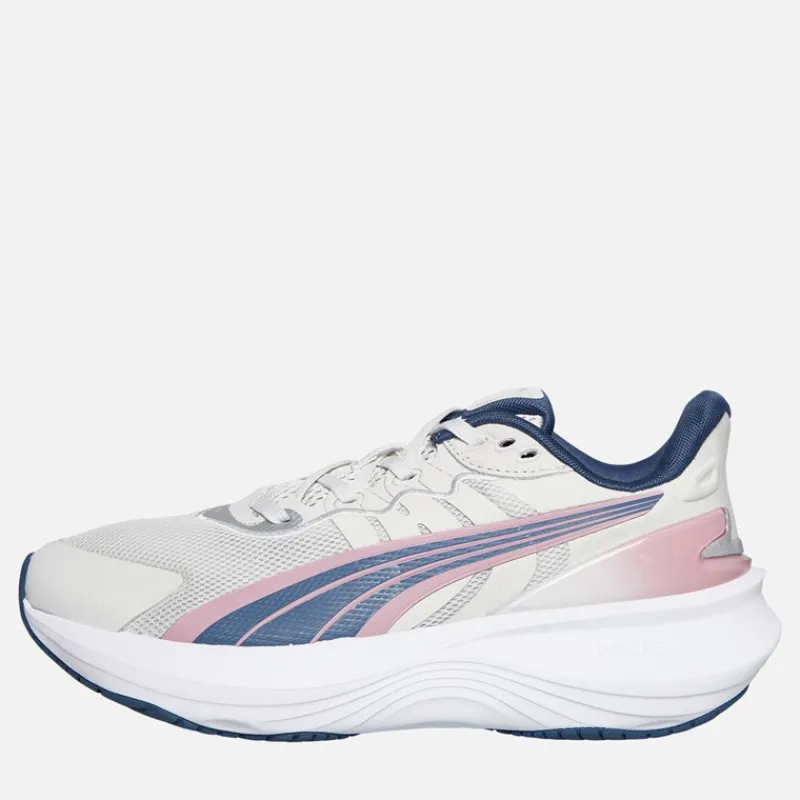 Best Puma Dame Puls Pro Neutrale Dæmpede Løbesko Feather Gray/Poised Pink/Dark Indigo