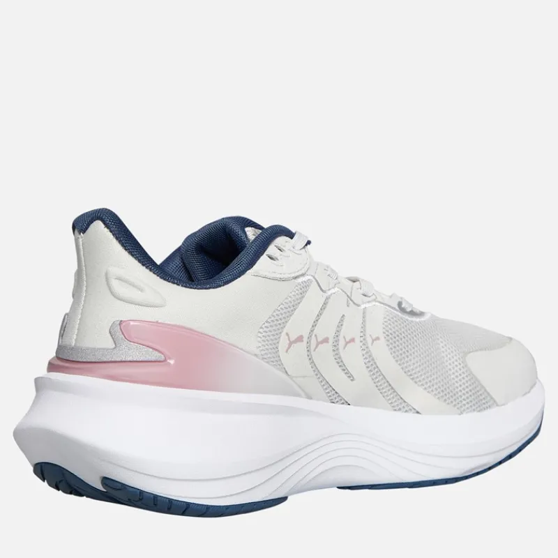 Best Puma Dame Puls Pro Neutrale Dæmpede Løbesko Feather Gray/Poised Pink/Dark Indigo