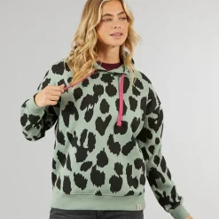 Clearance Lagooners Dame Rhyl Hættetrøje Green Bay