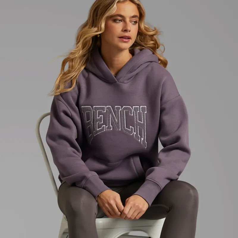 Outlet Bench Dame Riddy Oversized Hættetrøje Dusted Grapes lilla