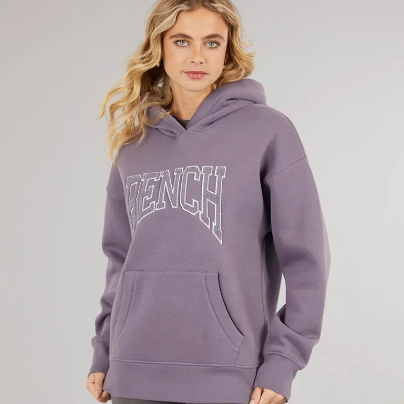 Outlet Bench Dame Riddy Oversized Hættetrøje Dusted Grapes lilla