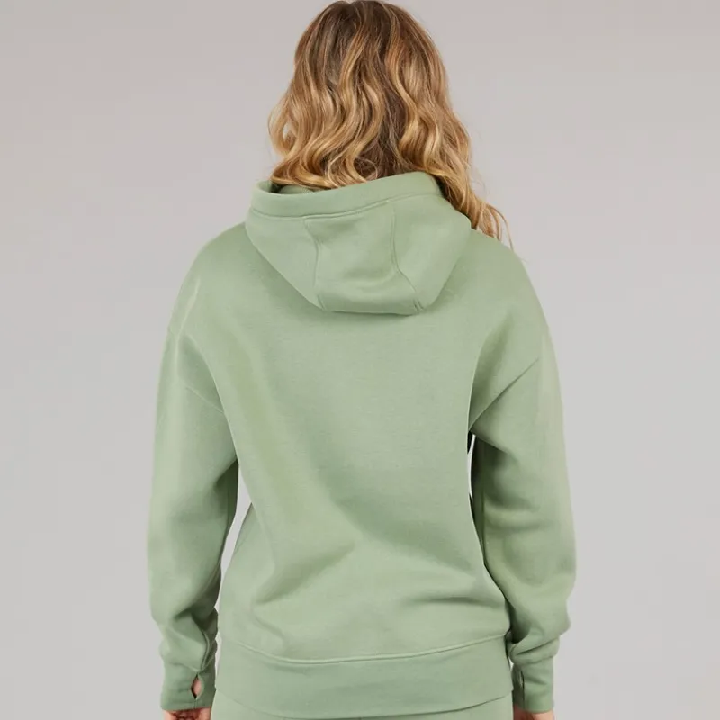 Bench Dame Riddy Oversized Hættetrøje Sage Green Salvie Grøn