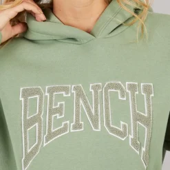 Bench Dame Riddy Oversized Hættetrøje Sage Green Salvie Grøn