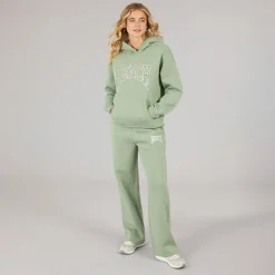 Bench Dame Riddy Oversized Hættetrøje Sage Green Salvie Grøn