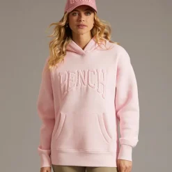 New Bench Dame Riddy Oversized Hættetrøje Pink Frost Lys lyserød