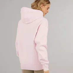 New Bench Dame Riddy Oversized Hættetrøje Pink Frost Lys lyserød