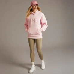 New Bench Dame Riddy Oversized Hættetrøje Pink Frost Lys lyserød
