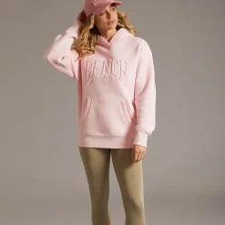 New Bench Dame Riddy Oversized Hættetrøje Pink Frost Lys lyserød