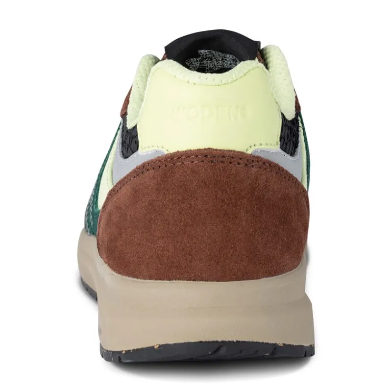 Hot Woden Dame Rigmor Åben Mesh Sneakers 313 Sepia/Dybskov
