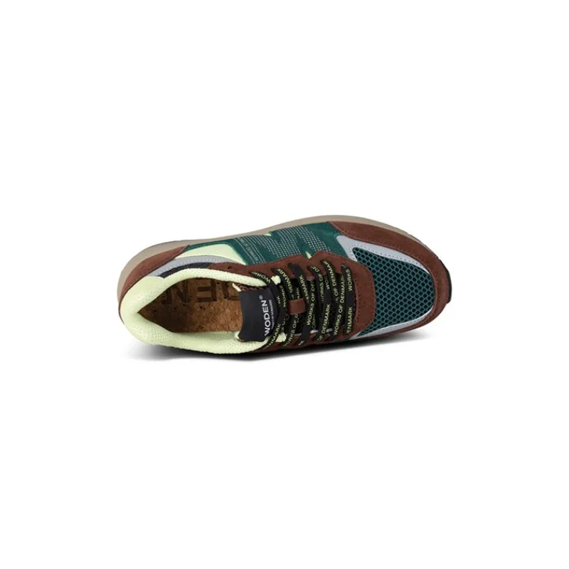 Hot Woden Dame Rigmor Åben Mesh Sneakers 313 Sepia/Dybskov
