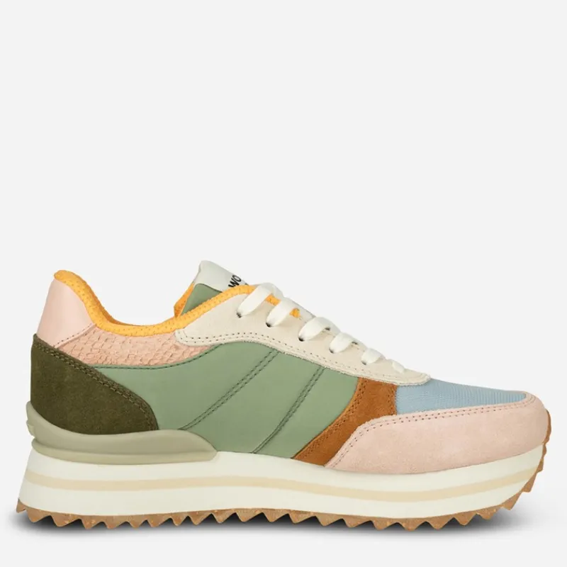 New Woden Dame Ronja Plateau Sneakers 911 Algae Multi