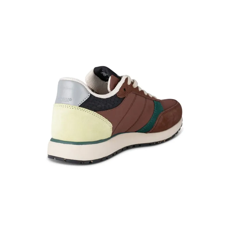 Hot Woden Dame Ronja Reflekterende Sneakers 312 Sepia Brun