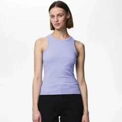 New Pieces Dame Ruka Boxer Tank Top Hortensia Blå
