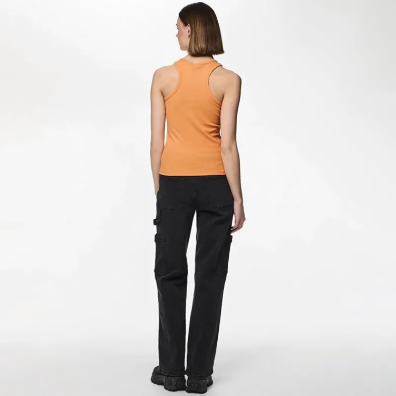 Sale Pieces Dame Ruka Boxer Tank Top Tangerine orange
