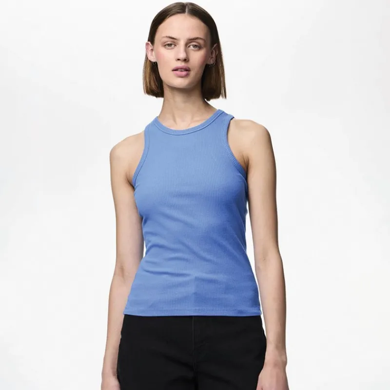Outlet Pieces Dame Ruka Boxer Tanktop Fransk Blå Blå