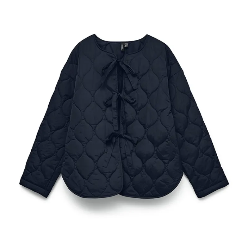 Sale Vero Moda Dame Sabine Quiltet Jakke Navy Blazer Marineblå