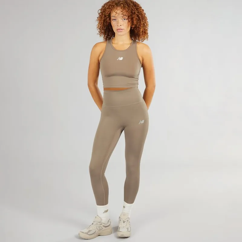 Hot New Balance Dame Script NB Dry Tight Leggings Dockside
