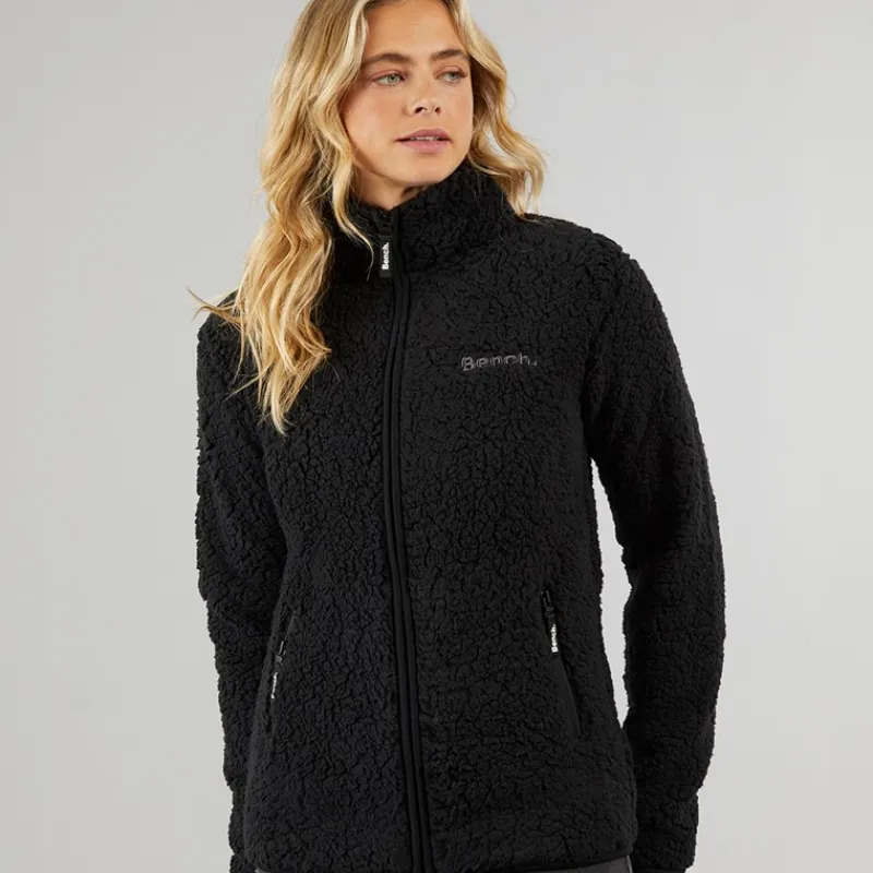 New Bench Dame Sherpa Fleece Jakke Sort