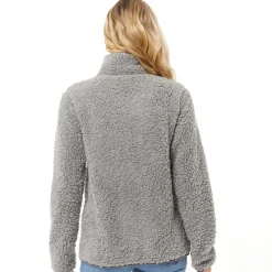 Online Bench Dame Sherpa Fleece Jakke Grå Grå
