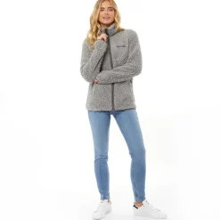 Online Bench Dame Sherpa Fleece Jakke Grå Grå