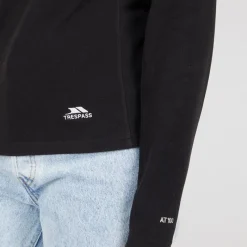 Trespass Dame Shiner 1/2 Lynlås Mikro Fleece Sort