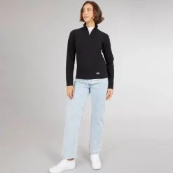 Trespass Dame Shiner 1/2 Lynlås Mikro Fleece Sort