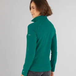 Clearance Trespass Dame Shiner 1/​2 lynlås Mikro Fleece Teal Grøn
