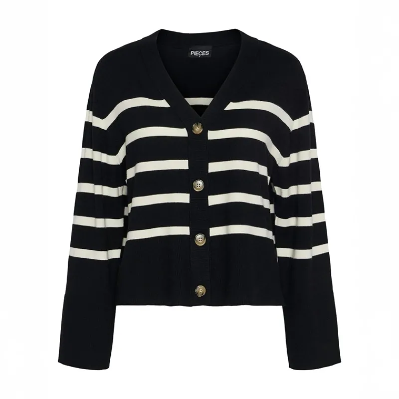 New Pieces Dame Sia Cardigan Sort
