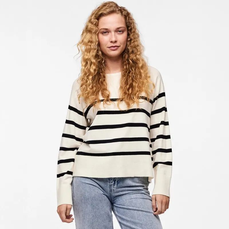 Outlet Pieces Dame Sia Sweater Hvid