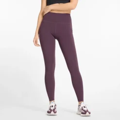 Sale New Balance Dame Slanke NB Dry Højtaljede Tætsiddende Leggings Blomme Brun