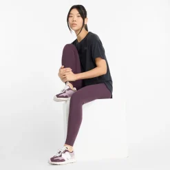 Sale New Balance Dame Slanke NB Dry Højtaljede Tætsiddende Leggings Blomme Brun