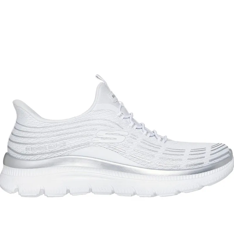 New SKECHERS SPORT Dame slip in sneakers Summits Plus Hvid
