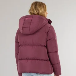 Sale Lagooners Dame St Austell Kort Dunjakke Burgundy