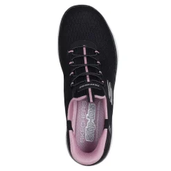Online SKECHERS SPORT Dame Summits Drømmesøger Slip-In Sneakers Black & Purple/​Mauve Sort