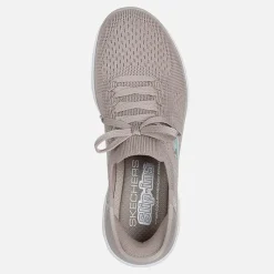 Hot SKECHERS SPORT Dame Summits Slip in Nye Daglige Sneakers Natural beige