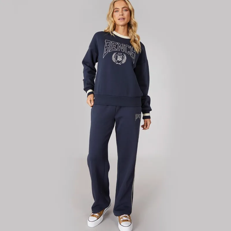 New Bench Dame Sura Bred Ben Joggingbukser Navy Marineblå