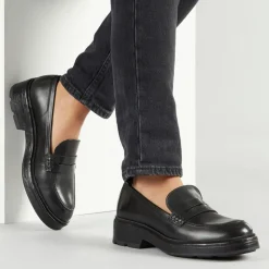 Hot GEOX Dame Swelen Chunky Loafers Sort