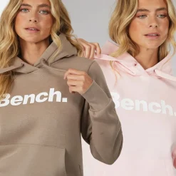 Clearance Bench Dame To Pak Hættetrøjer Lys Pink Mørk Taupe Flerfarvet