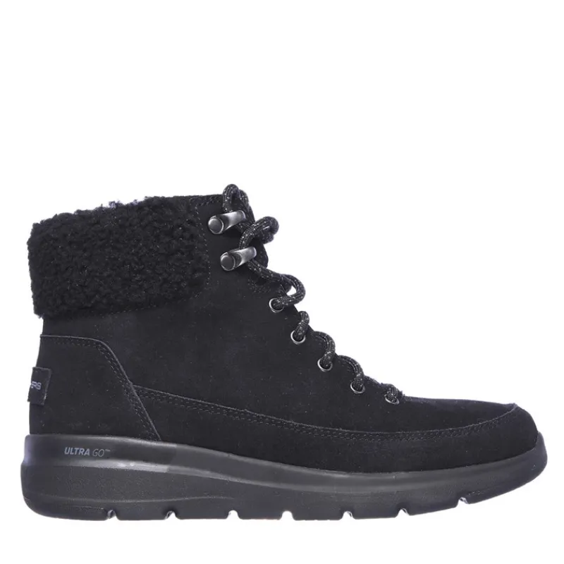 New SKECHERS Dame Vandrestøvler Glacial Ultra Sort